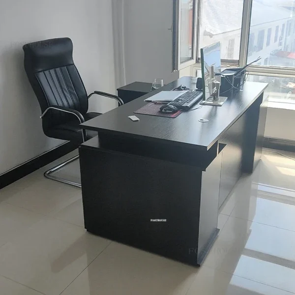 Nordic Office Desks Modern Manager Single Table Simple Office Furniture Luxury Fashion Boss Desk Home Bedroom Study Table P - Image 3