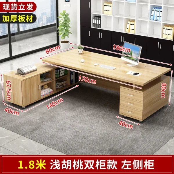 Nordic Office Desks Modern Manager Single Table Simple Office Furniture Luxury Fashion Boss Desk Home Bedroom Study Table P - Image 28