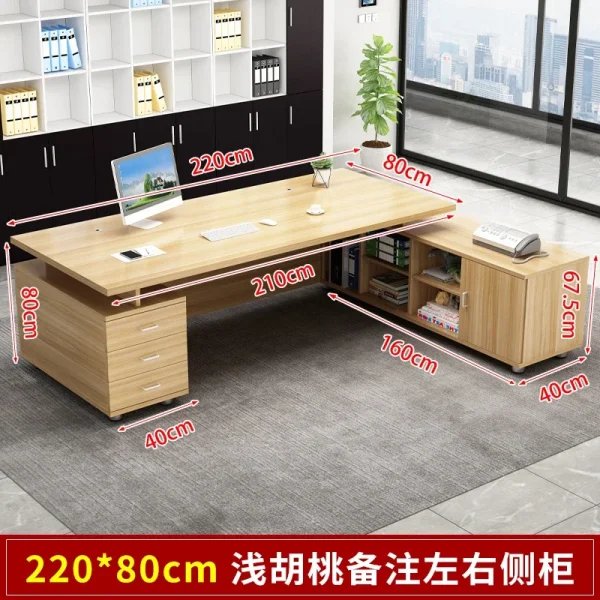 Nordic Office Desks Modern Manager Single Table Simple Office Furniture Luxury Fashion Boss Desk Home Bedroom Study Table P - Image 22
