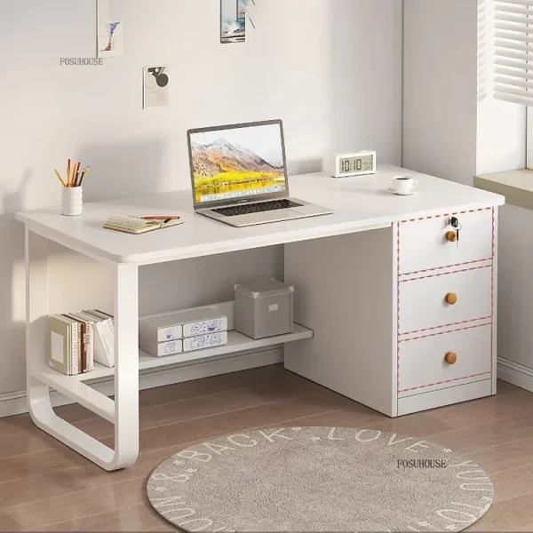 Desktop Computer Desks Home Office Desks Student Study Writing Tables with Drawer Simple Modern Workbench Office Furniture ww - Image 3