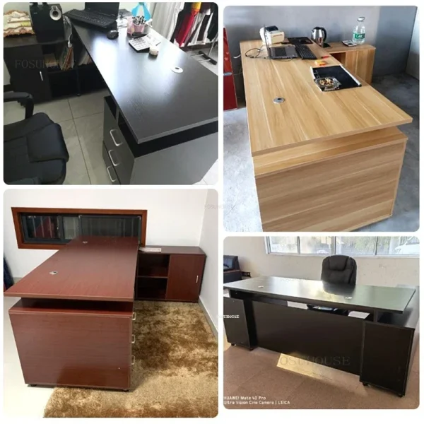 Nordic Office Desks Modern Manager Single Table Simple Office Furniture Luxury Fashion Boss Desk Home Bedroom Study Table P - Image 5
