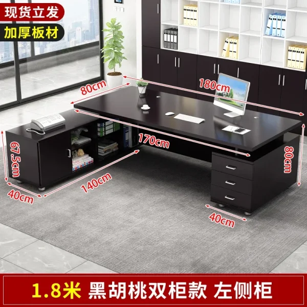 Nordic Office Desks Modern Manager Single Table Simple Office Furniture Luxury Fashion Boss Desk Home Bedroom Study Table P - Image 25