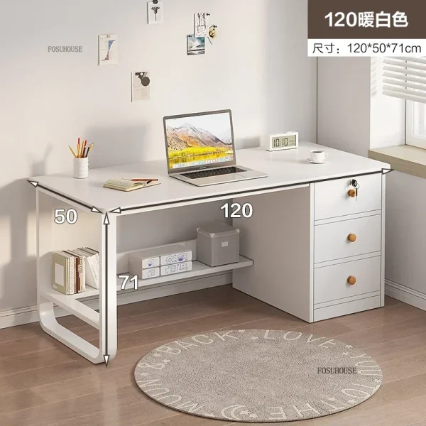 Desktop Computer Desks Home Office Desks Student Study Writing Tables with Drawer Simple Modern Workbench Office Furniture ww - Image 10