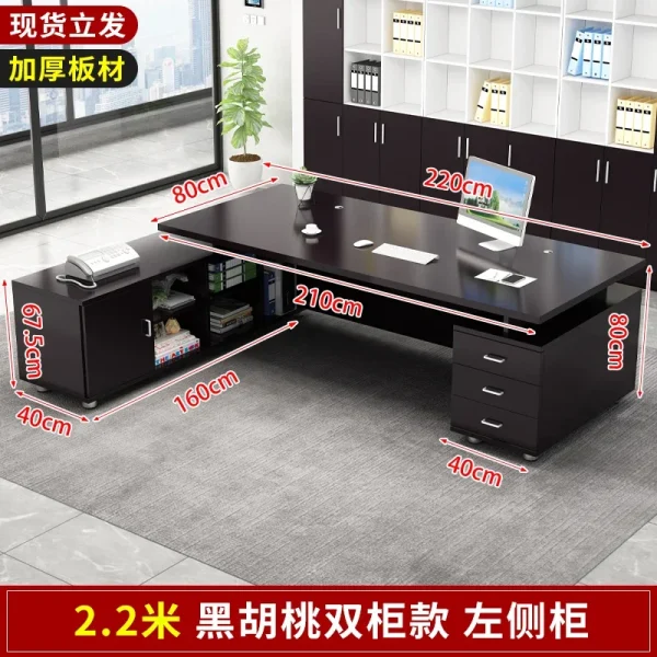 Nordic Office Desks Modern Manager Single Table Simple Office Furniture Luxury Fashion Boss Desk Home Bedroom Study Table P - Image 20